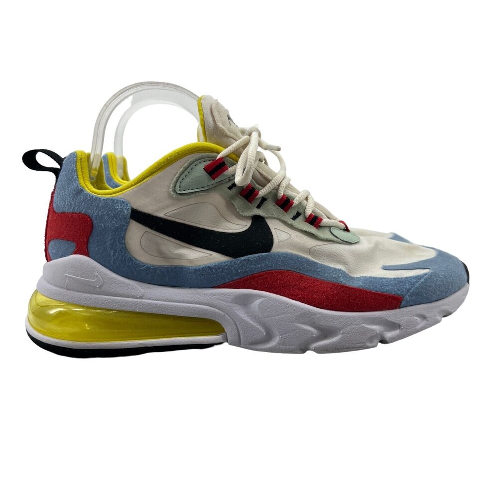 Nike Air Max 270 React Bauhaus Shoes Women 8.5 Multi Running Sneakers AT6174-002